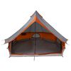 vidaXL Familien-Tipi-Zelt mit Dach Grau und Orange 400 x 346 x 250 cm