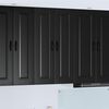vidaXL K&uuml;chenschrank Kalmar Schwarz 60 x 31 x 100 cm Holzwerkstoff