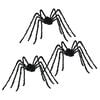 vidaXL Halloween Spinnen Dekoration 3 stk. Schwarz 200 cm