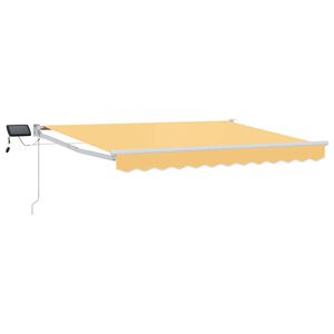 vidaXL Manuelle Gelenkarmmarkise mit LEDs Sand