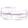 vidaXL Massivholzbett ohne Matratze 150x200 cm Kiefernholz