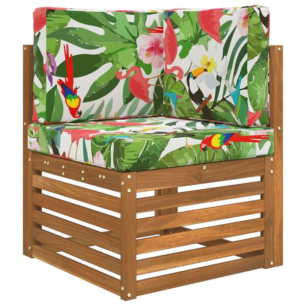 vidaXL Sofakissen f&uuml;r drau&szlig;en 3 pcs Bunt Polyester