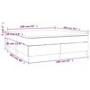 vidaXL Boxspringbett mit Matratze Dunkelblau 160x200 cm Samt