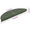 vidaXL Stufenmatten Selbstklebend 5 Stk. 56x17x3 cm Gr&uuml;n Halbrund