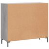 vidaXL Sideboard Grau Sonoma 90x34x80 cm Holzwerkstoff