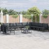 vidaXL Garten-Sofa-Set 11 pcs Anthrazit Stahl