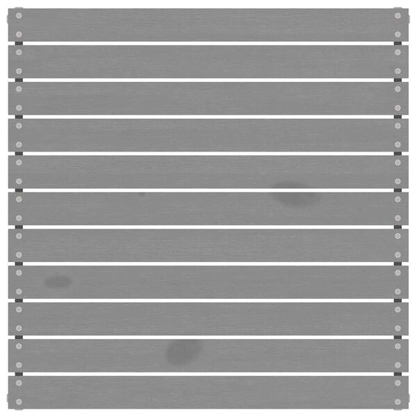 vidaXL Gartenhocker Grau Massivholz Kiefer