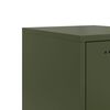 vidaXL Highboard Olivgrün 36x39x107 cm Stahl