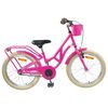 vidaXL Kinderfahrrad 24 Zoll f&uuml;r 8-12 Jahre alt Dunkelrosa