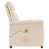 vidaXL Massagesessel Beige Mikrofasergewebe