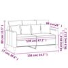 vidaXL 2-Sitzer-Sofa Rosa 120 cm Samt