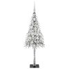 vidaXL Weihnachtsbaum mit 150 LEDs Weiß 120 cm PE und Stahl