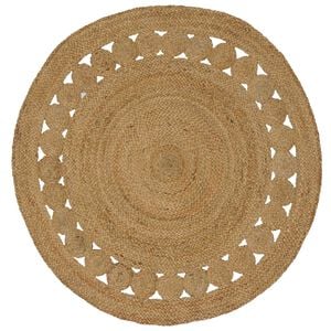 vidaXL Bereichsteppiche Natur &Oslash; 120 cm Jute