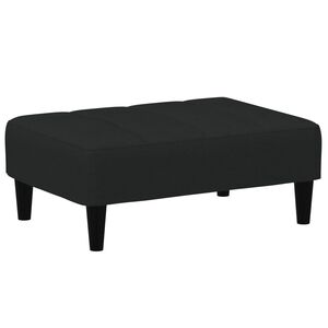 vidaXL Fu&szlig;hocker Schwarz 77x55x31 cm Samt