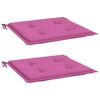 vidaXL Gartenstuhl-Kissen 2 Stk. Rosa 50x50x4 cm Stoff