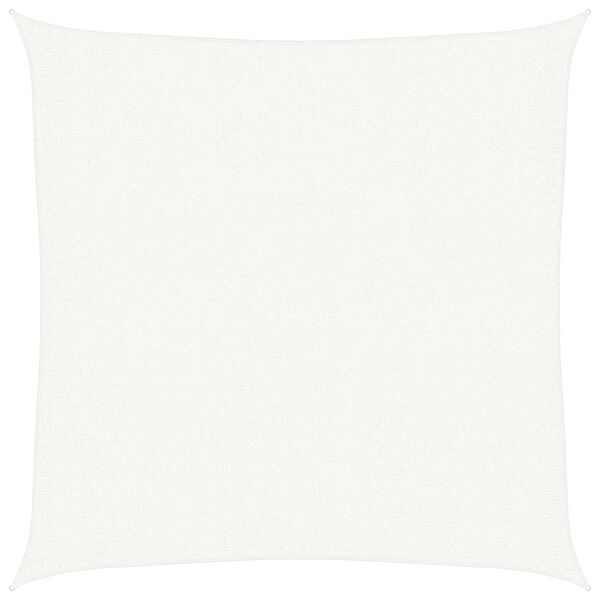 vidaXL Sonnensegel HDPE Quadratisch 3,6 x 3,6 m Wei&szlig;