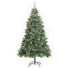 vidaXL K&uuml;nstlicher Weihnachtsbaum Gr&uuml;n 240 cm PVC und Metall