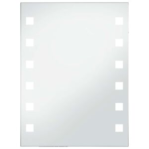 vidaXL Badezimmer-Wandspiegel mit LEDs 60x80 cm