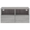 vidaXL TV-Wandschrank Grau Sonoma 60x30x30 cm Holzwerkstoff