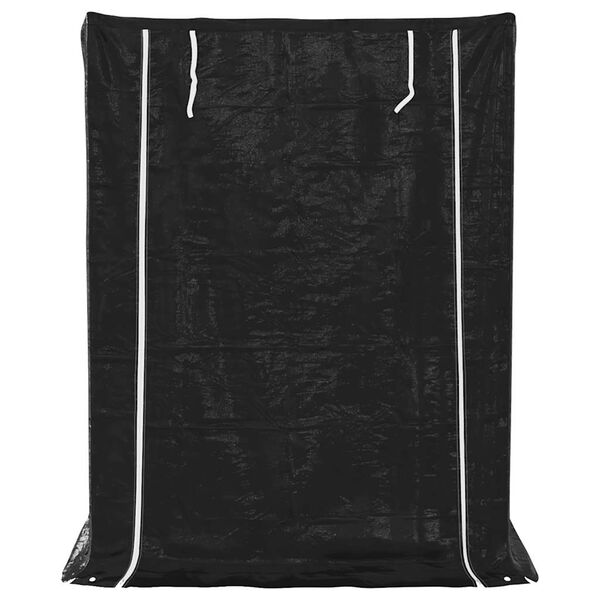 vidaXL Brennholzregal mit Regenschutz 150x100x200 cm Verzinkter Stahl