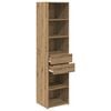 vidaXL Highboard Artisan-Eiche 45 x 42,5 x 185 cm Holzwerkstoff