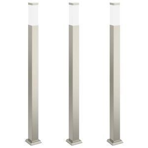 vidaXL Pollerleuchten 3 Stk. 110 cm Edelstahl IP44
