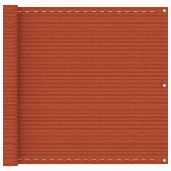 vidaXL Balkon-Sichtschutz Orange 90x600 cm HDPE