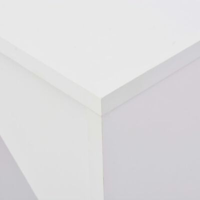 vidaXL Bartisch mit Beweglichem Regal Weiß 138x39x110 cm