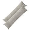 vidaXL Kissenbezug 2 pcs HEERLEN Hellgrau 40 x 145 cm Chenille-Stoff