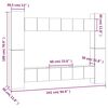 vidaXL 10-tlg. TV-Schrank-Set Grau Sonoma Holzwerkstoff