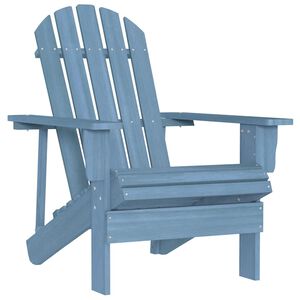vidaXL Adirondack-Gartenstuhl Massivholz Tanne Blau
