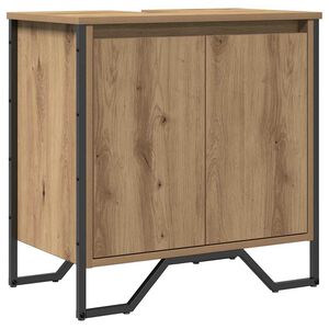 vidaXL Waschbeckenschrank Artisan-Eiche 60 x 35 x 60 cm Holzwerkstoff