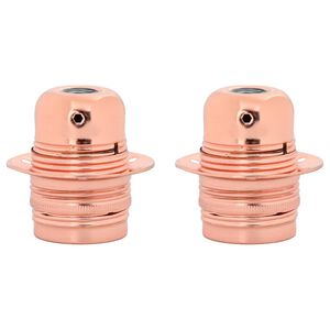 vidaXL Lampenfassungen 2 Stk. Rosegold E27