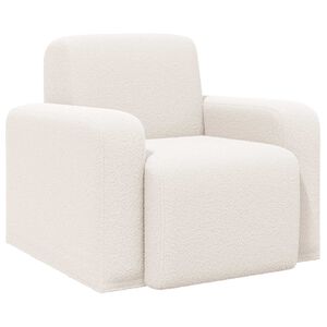 vidaXL Sessel Creme Boucl&eacute;