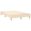 vidaXL Boxspringbett mit Matratze Creme 120x200 cm Stoff