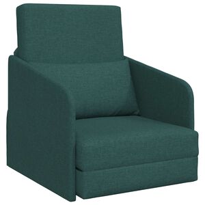 vidaXL Schlafsofa Dunkelgr&uuml;n 65 x 80 x 83 cm Stoff