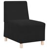 vidaXL Modulares Armfreies Sofa 2 pcs Schwarz 55 x 74 x 82 cm Samt
