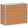 vidaXL Hochbeet Hellbraun 100 x 40 x 77 cm Verzinkter Stahl
