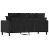 vidaXL 2-Sitzer-Sofa Schwarz 140 cm Samt