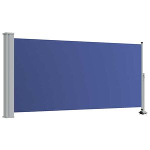 vidaXL Ausziehbare Seitenmarkise 120x300 cm Blau