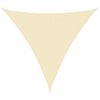 vidaXL Sonnensegel 160 g/m&sup2; Creme 3x3x3 m HDPE