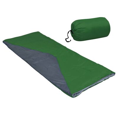 vidaXL Leichte Umschlag-Schlafsäcke 2 Stk. Grün 1100g 10°C