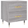 vidaXL Nachttisch Grau Sonoma 40x35x47,5 cm Holzwerkstoff