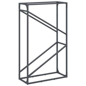 vidaXL Brennholzregal Anthrazit 60x25x100 cm Kaltgewalzter Stahl