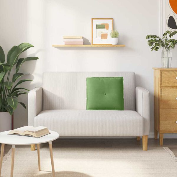 vidaXL R&uuml;ckenkissen Hellgr&uuml;n 50 x 45 cm Cordstoff