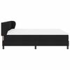 vidaXL Boxspringbett mit Matratze Schwarz 180 x 200 cm Stoff