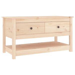 vidaXL Couchtisch 102x49x55 cm Massivholz Kiefer