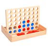 vidaXL Vier gewinnt Spiel 24x15x4 cm Massivholz