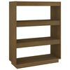 vidaXL B&uuml;cherregal/Raumteiler Honigbraun 80x35x103 Massivholz Kiefer