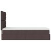 vidaXL Ottoman-Bett mit Matratze Dunkelbraun 80x200 cm Stoff